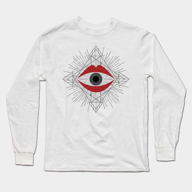 Surreal eye in the mouth Long Sleeve T-Shirt by VenyGret